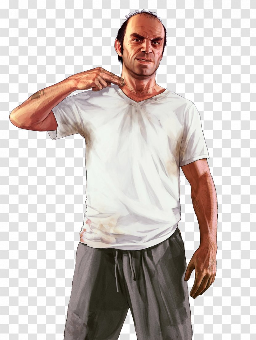 Grand Theft Auto V Halo: Combat Evolved Anniversary Trevor Philips Video Games - Watercolor - Gta Vice City Transparent PNG