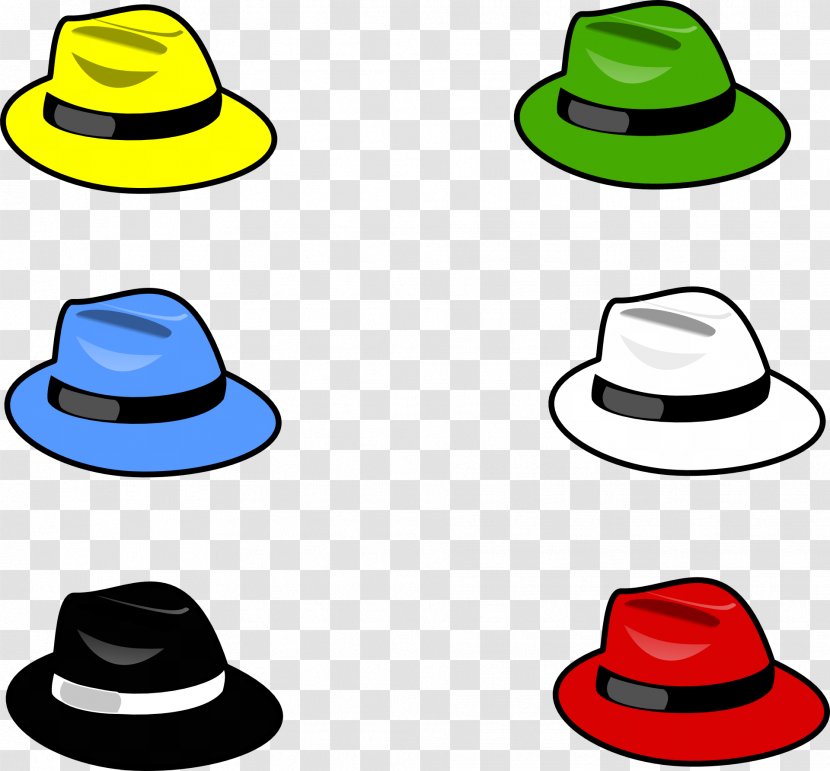Six Thinking Hats Cap Clip Art - Fedora - Rainbow Hat Transparent PNG