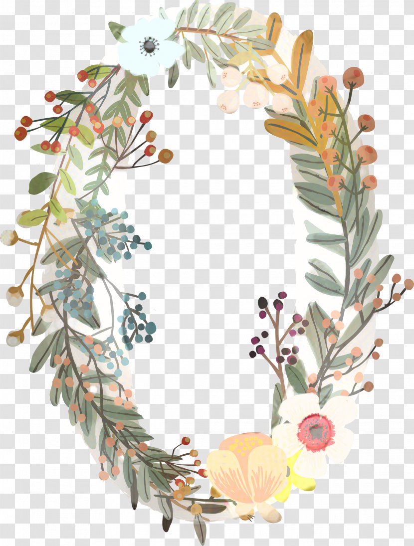 Wreath Floral Design Twig Picture Frames - Fir Transparent PNG