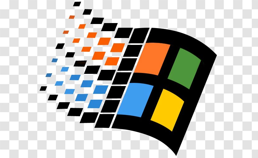 Windows 95 Microsoft 98 ME Corporation - Orange - Win 7 Logo Transparent PNG