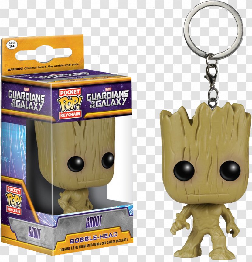 Baby Groot Rocket Raccoon Collector Funko - Key Chains Transparent PNG
