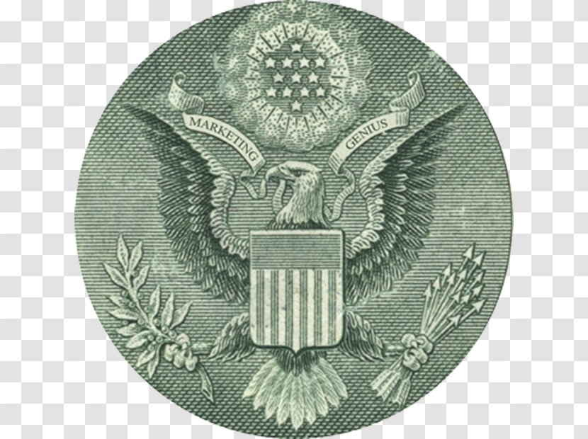 United States One-dollar Bill Great Seal Of The Dollar President Transparent PNG