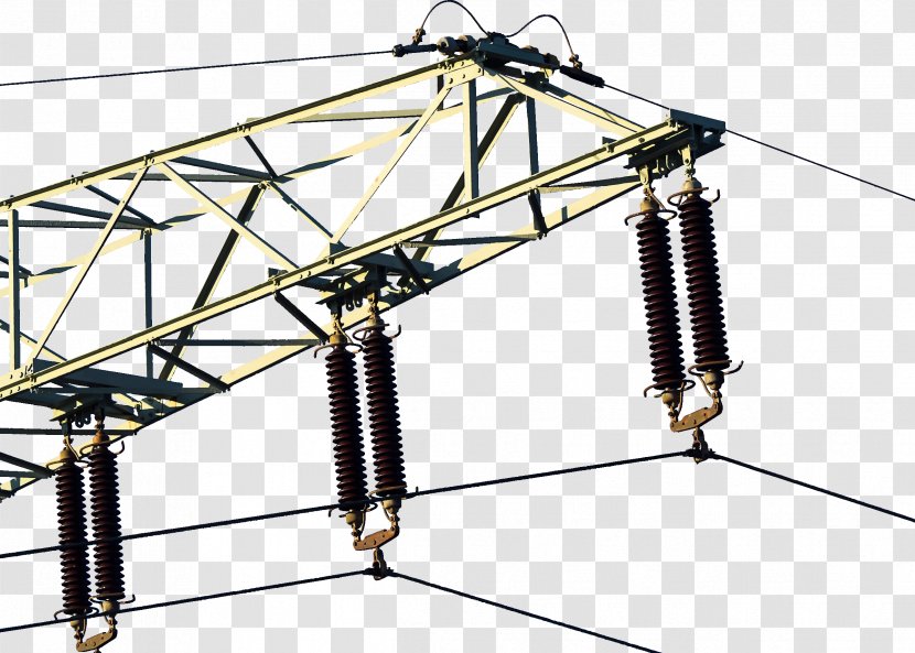 Overhead Power Line Diagram Clip Art - Electric - Electricity Transparent PNG