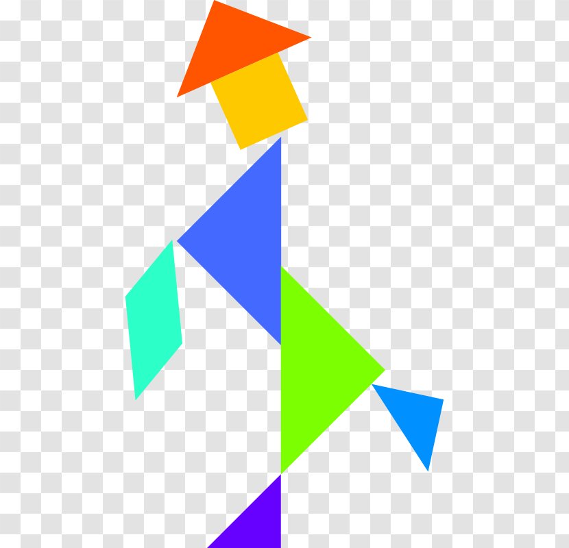 Tangram Clip Art - Triangle - Keyword Tool Transparent PNG