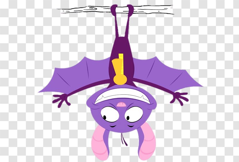 Bat Cartoon - Character - Fictional Pink Transparent PNG