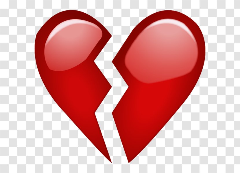 Emoji Broken Heart Emoticon Symbol - Cartoon Transparent PNG