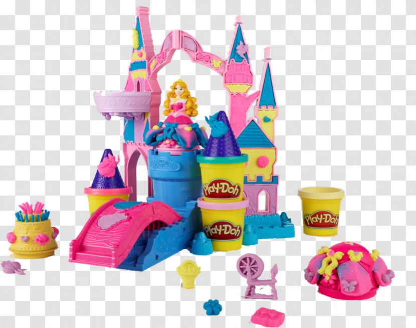 Play-Doh Princess Aurora Rapunzel Cinderella Belle - Castle Transparent PNG