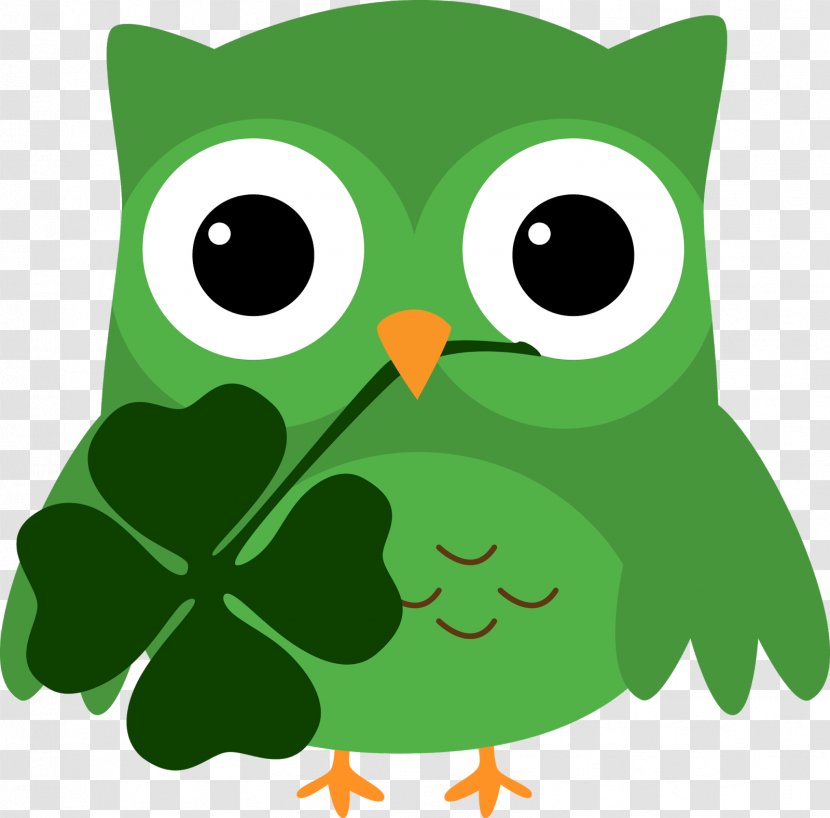 Birthday Cake Owl Clip Art - Vertebrate - Happy St Patricks Day Transparent PNG