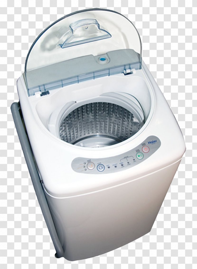 Washing Machine Combo Washer Dryer Haier Home Appliance Laundry - Top View Transparent PNG