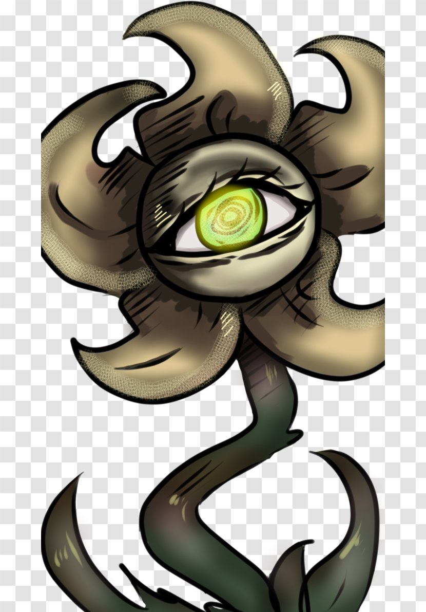 Flowey Undertale Drawing - Watercolor - Horror Transparent PNG