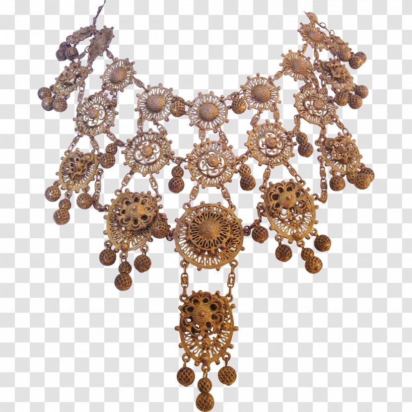 Necklace Earring Charm Bracelet Jewellery - Vintage Clothing Transparent PNG