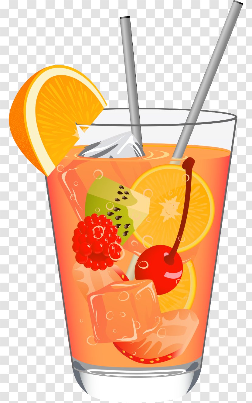 Orange Juice Drink Fizzy Drinks Cocktail - Hurricane Transparent PNG