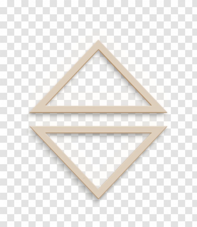 Arrow Up And Down - Icon - Symbol Beige Transparent PNG
