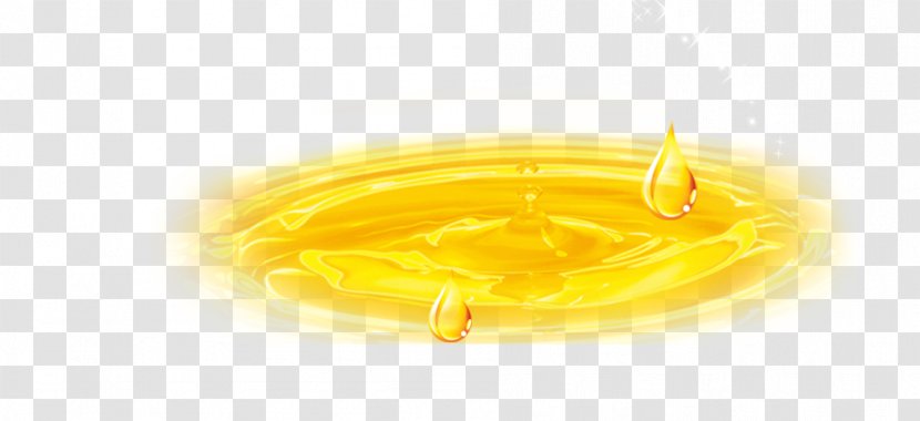 Yellow Food Font - Beautiful Fine Droplets Of Oil Transparent PNG