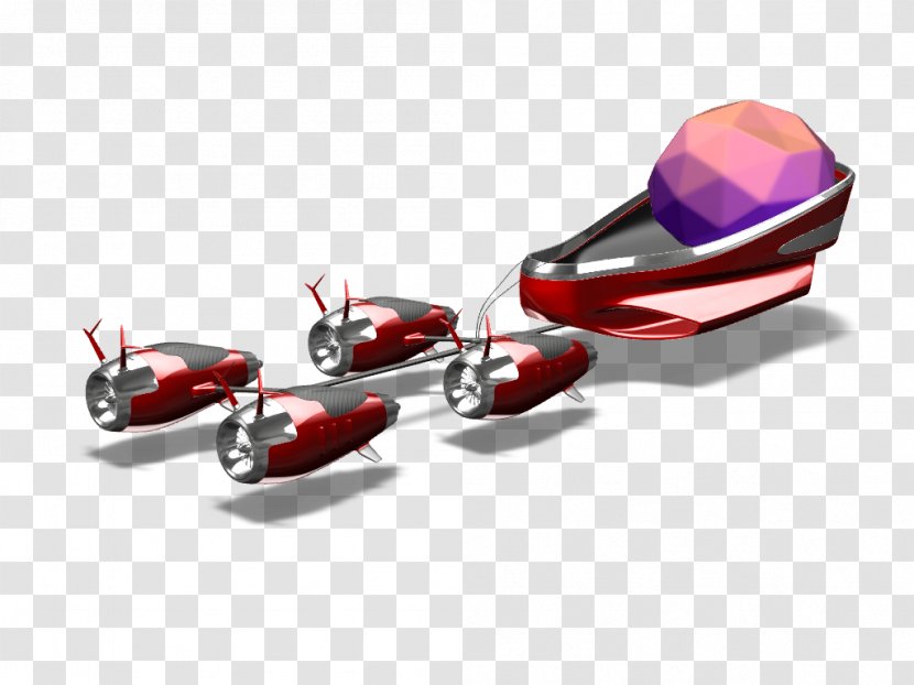 Car Cufflink Automotive Design - Vehicle - Santa Rides On The Elk Transparent PNG