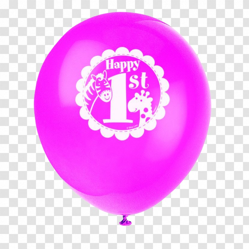Birthday Balloon Party Favor Gift - First Transparent PNG