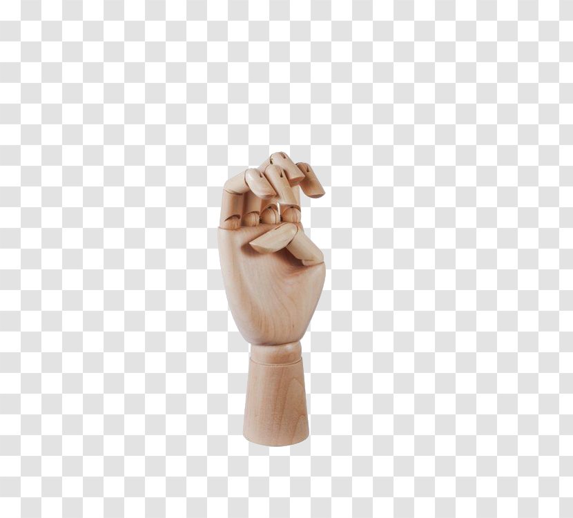 Paper Hand Wood Mannequin Drawing - Thumb - Puppet Arm Transparent PNG