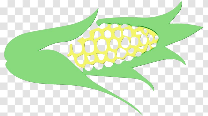 Green Leaf Watercolor - Yellow - Fin Logo Transparent PNG