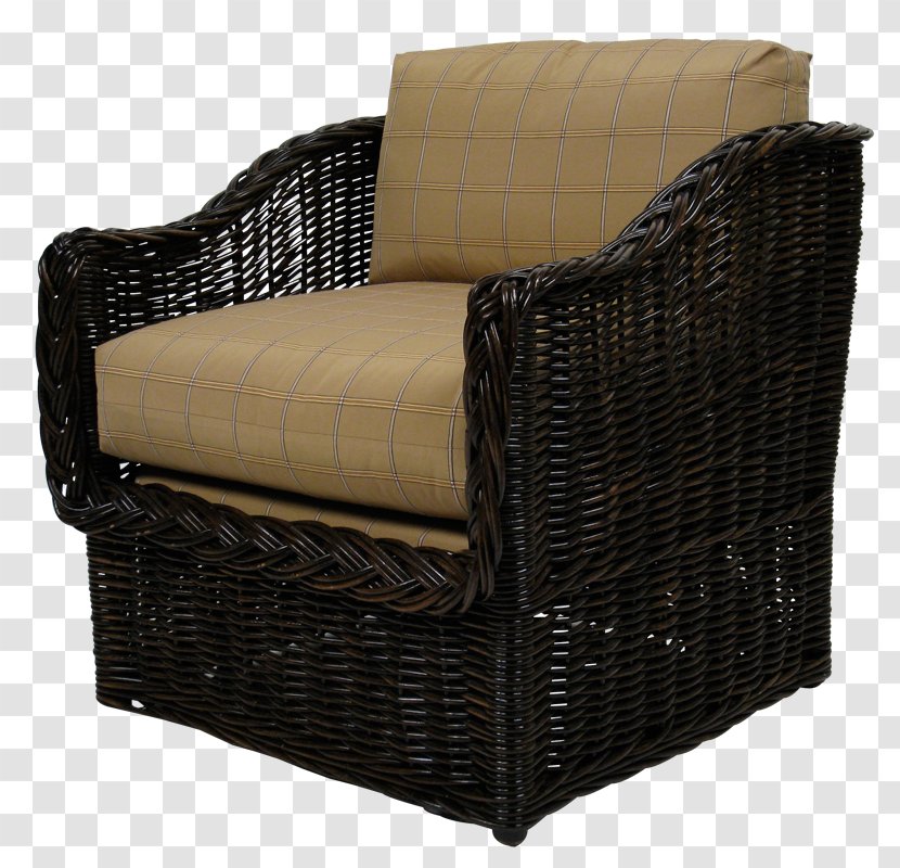 Club Chair Product Design Couch Wicker - Back Of Transparent PNG