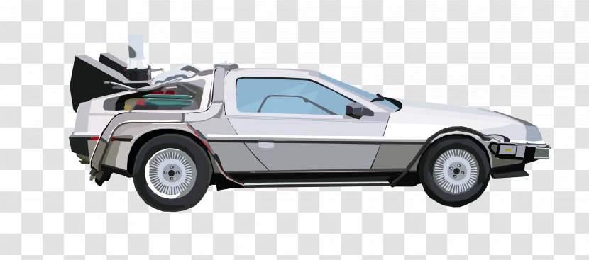 DeLorean DMC-12 Car Time Machine Back To The Future Motor Company - Recreational Machines Transparent PNG