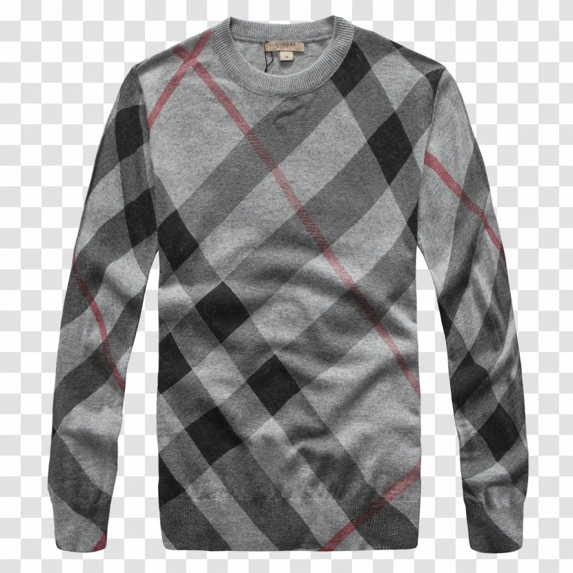 T-shirt Sweater Tartan Burberry Pants - Polo Shirt Transparent PNG