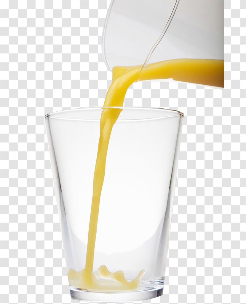 Orange Juice Harvey Wallbanger Glass - Yellow - A Of Transparent PNG