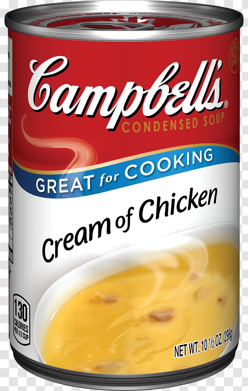 Chicken Soup Cream Of Mushroom Dish Campbell Company - Ingredient Transparent PNG