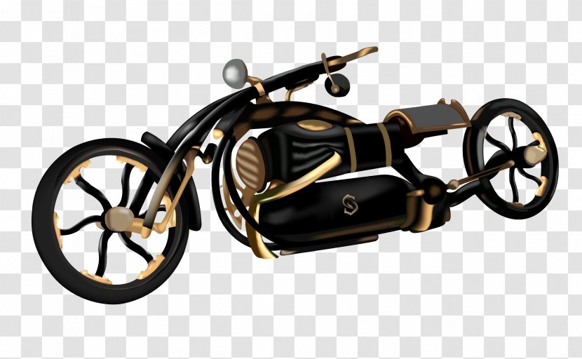 Motorcycle Bicycle Black Widow Motor Vehicle - Hardware - Steampunk Gear Transparent PNG