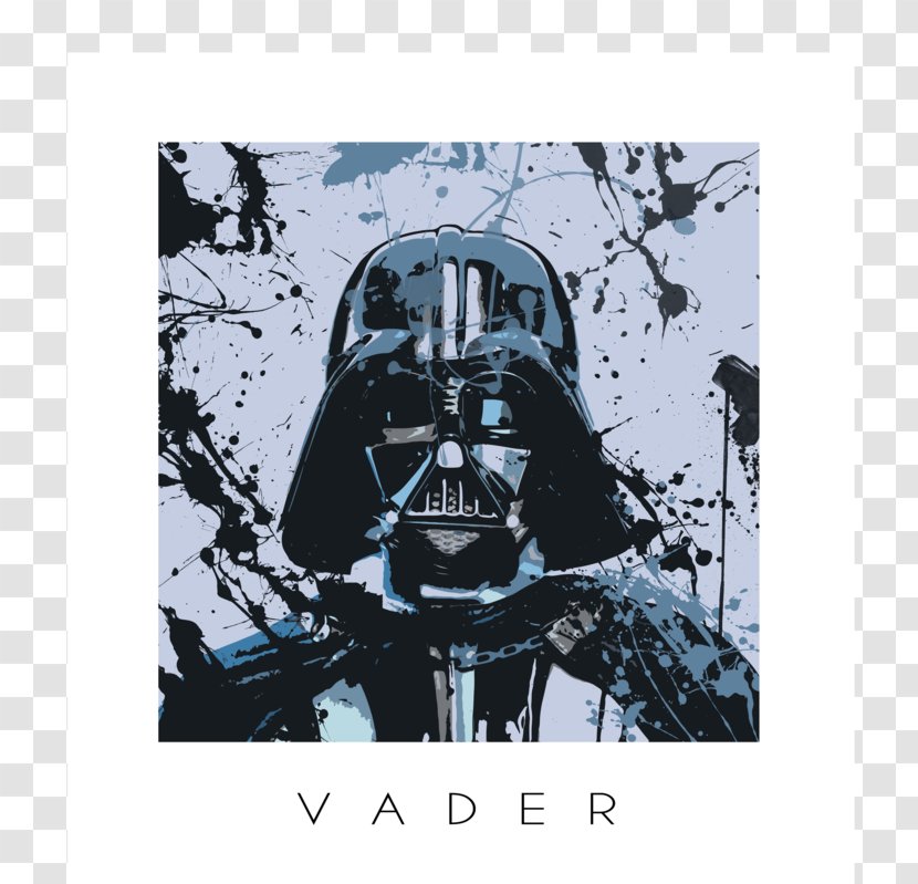 Anakin Skywalker Art Watercolor Painting Star Wars - Canvas Transparent PNG