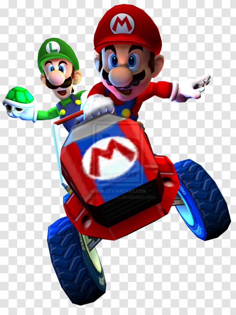 Mario Kart: Double Dash Kart 7 Luigi Super World 64 Transparent PNG