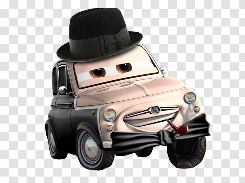 Cars Luigi Lightning McQueen Printing - Vintage Car - Accident Transparent PNG