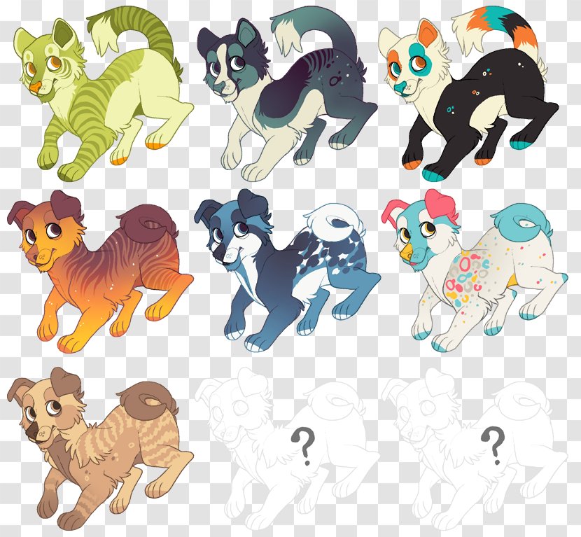 Big Cat Dog Mammal Horse - Character - Puppy And Kitten Transparent PNG