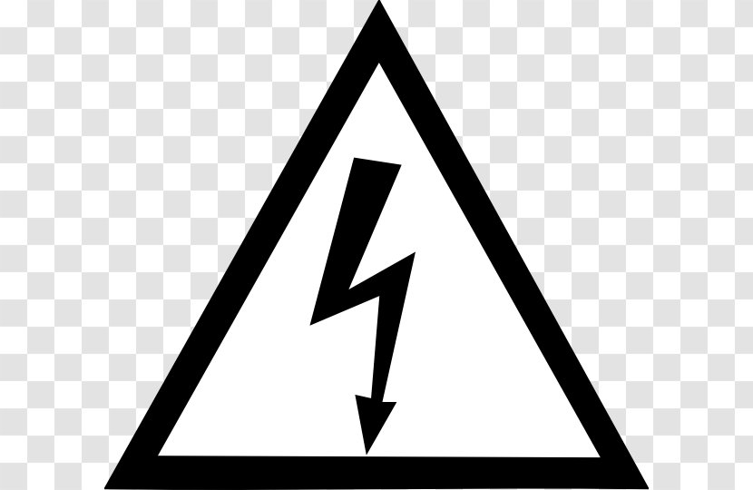 Warning Sign Electricity Hazard Symbol - Signage - High Voltage Transparent PNG