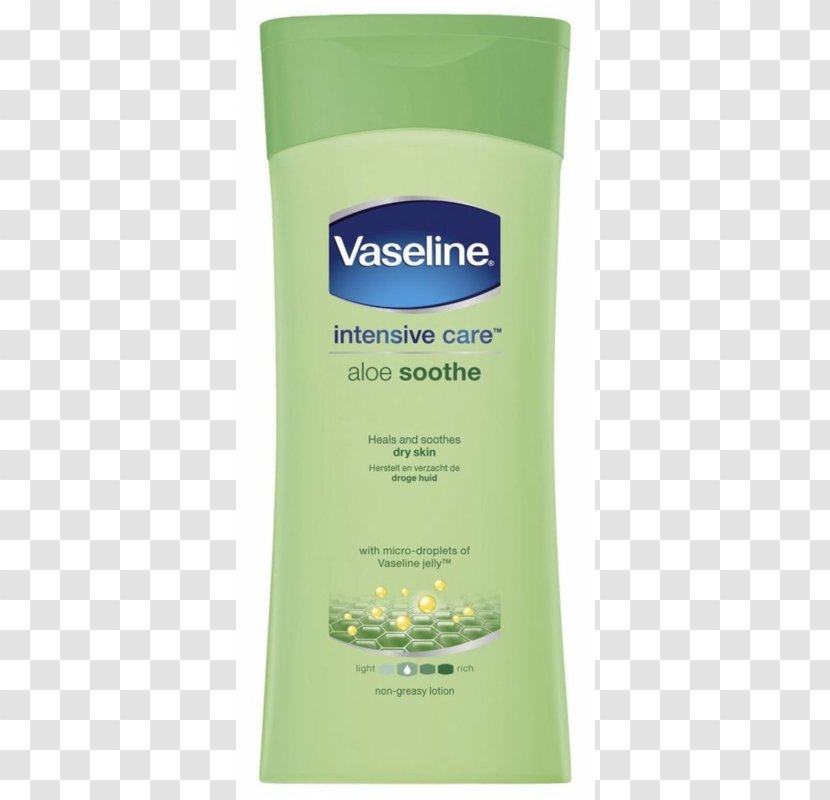 Vaseline Intensive Care Aloe Soothe Lotion Essential Healing Advanced Repair - Petroleum Jelly Transparent PNG