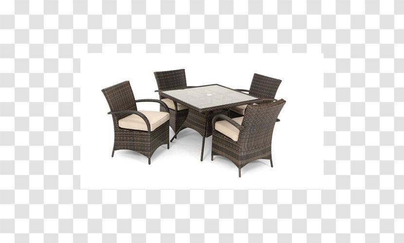 Table Garden Furniture Chair - Outdoor - Rattan Transparent PNG