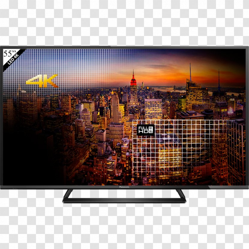 LCD Television Panasonic Set Ultra-high-definition - Digital Video Broadcasting - Multisom Transparent PNG