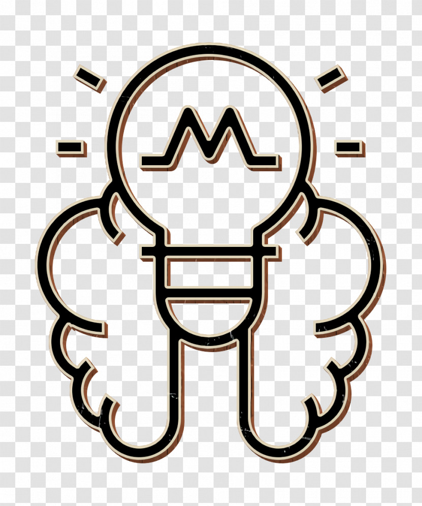 Startup Icon Brain Icon Lightbulb Icon Transparent PNG