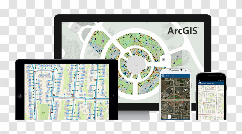 ArcGIS Geographic Information System Data And Desktop Computers Transparent PNG