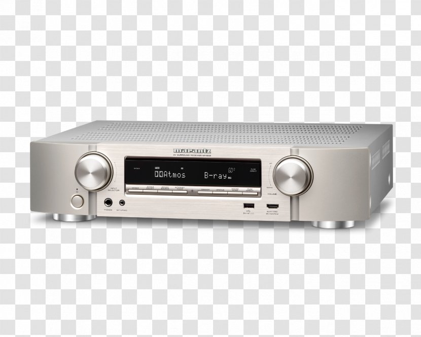 5.2 AV Receiver Marantz NR1508/N1 5x85 Ultra HD NR1608 7.2 - Audio Equipment Transparent PNG