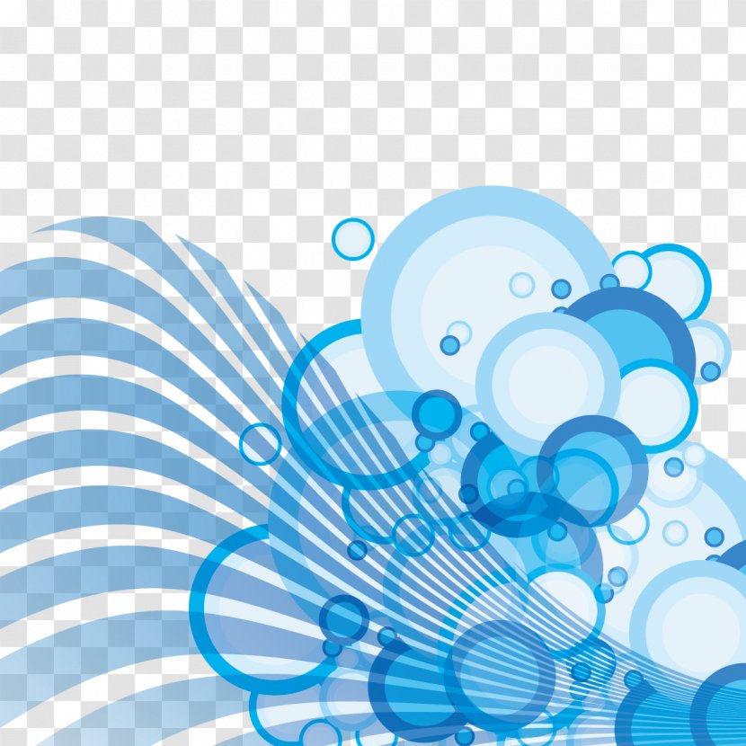 Blue Circle Curve Graphic Design - And Transparent PNG