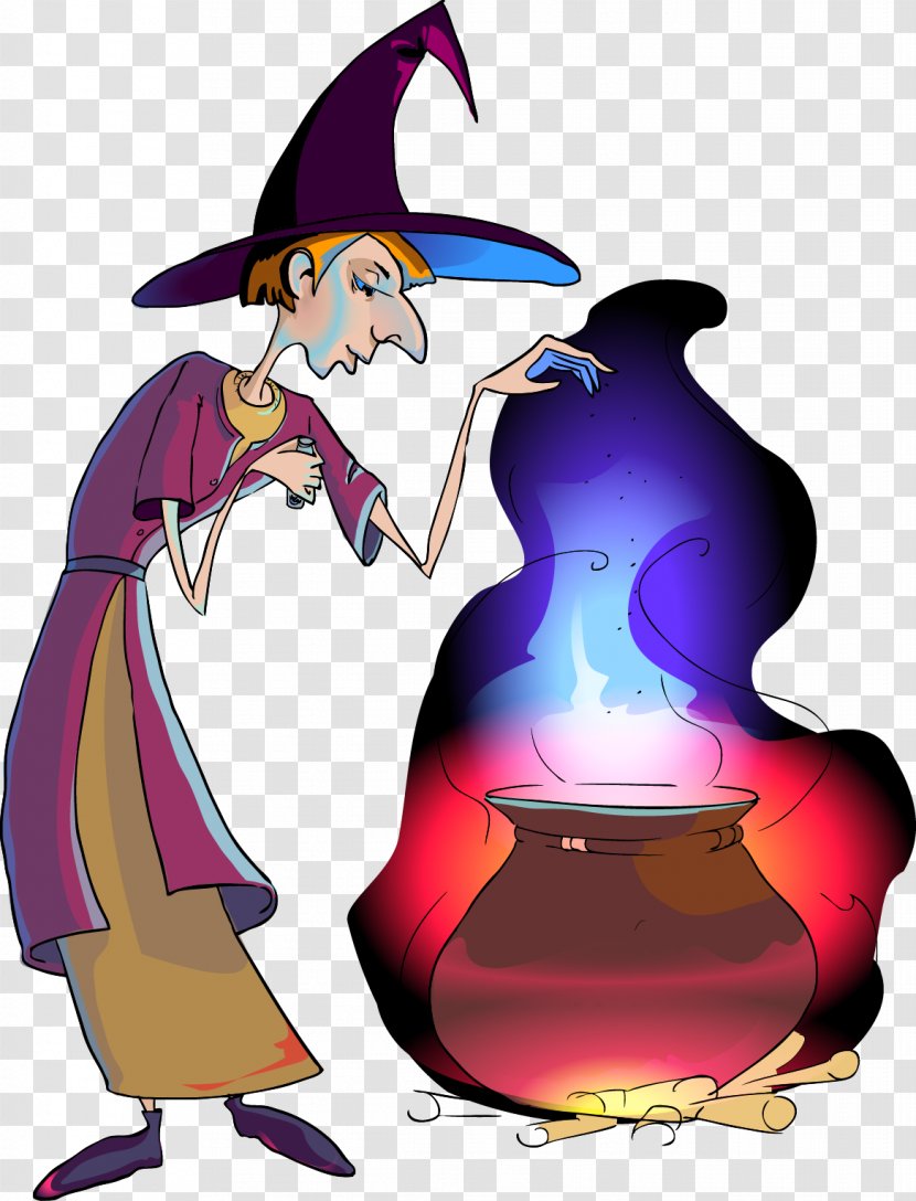 Clip Art - Violet - Vector Witch Transparent PNG