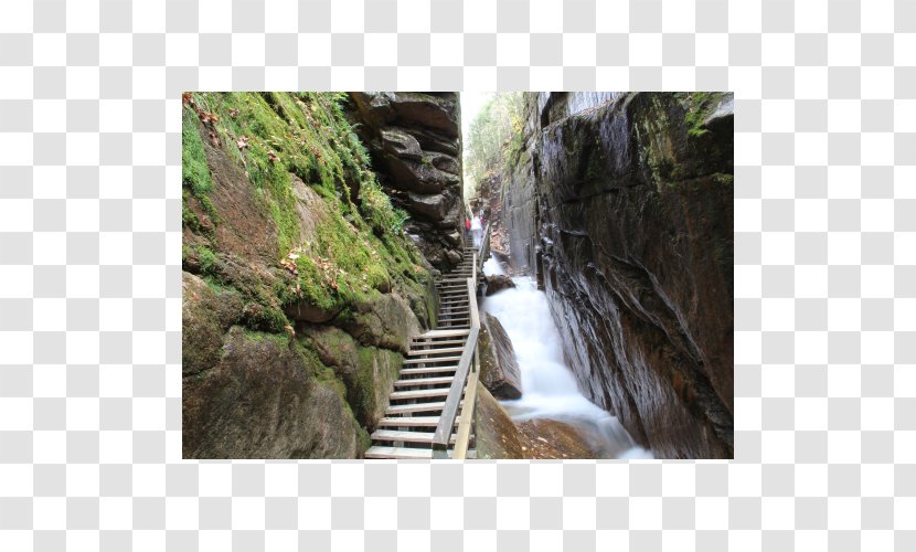 Franconia Notch Echo Lake The Flume Cannon Mountain Ski Area Waterfall - Nature Reserve - Park Transparent PNG