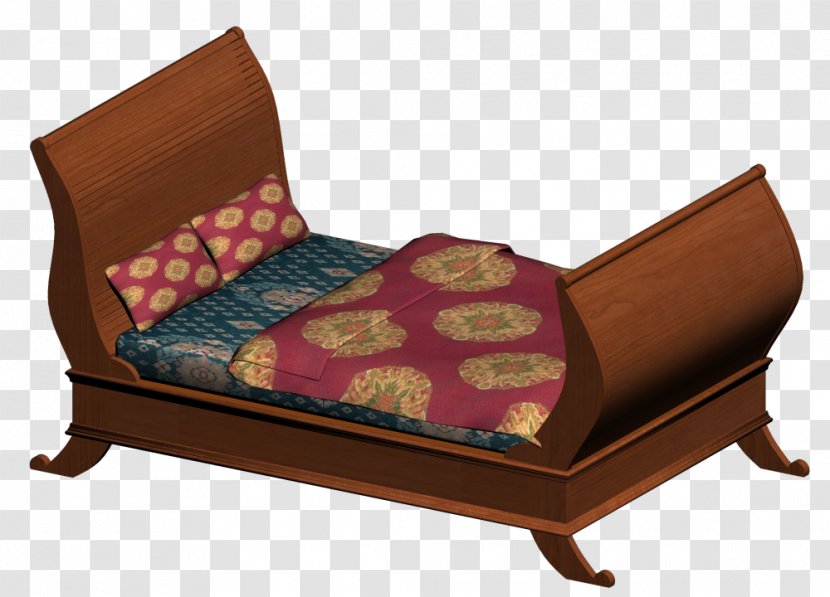 Bed Frame Sleigh Sofa Couch - Autodesk Revit Transparent PNG