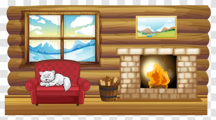 Royalty-free Fireplace Stock Photography Illustration - Wood Cabin Transparent PNG