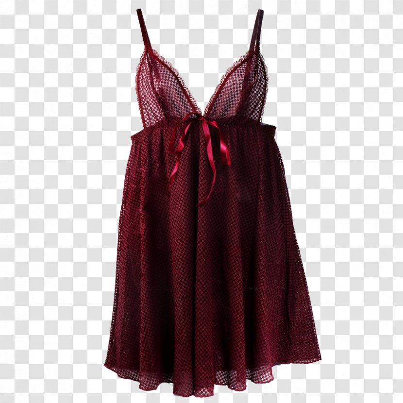 Satin Nightgown Cocktail Dress - Silhouette Transparent PNG