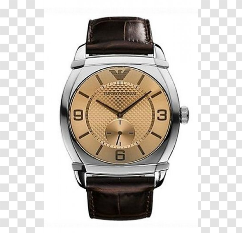 Armani Watch Shop Strap Leather - Brown Transparent PNG