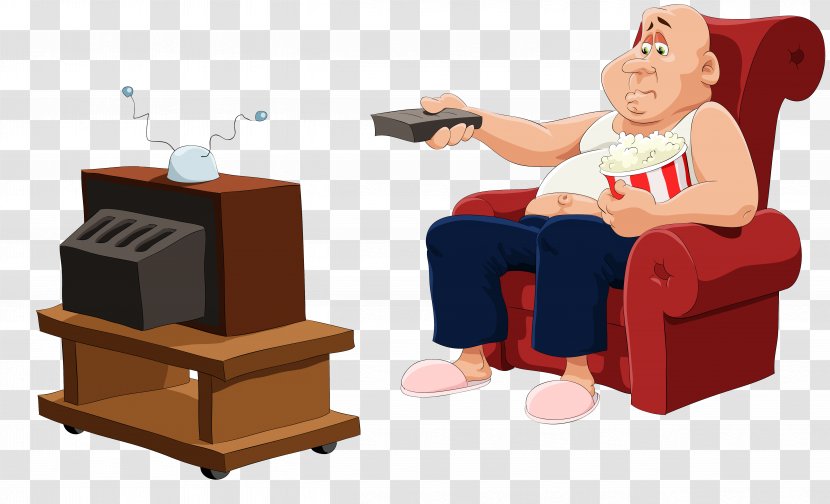 Television Cartoon Royalty-free Clip Art - Play - Watching Tv Transparent PNG
