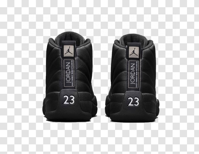 Air Jordan 12 Retro Mens XII Sports Shoes - Walking Shoe - Guy Black And Gold Cheer Uniforms Transparent PNG