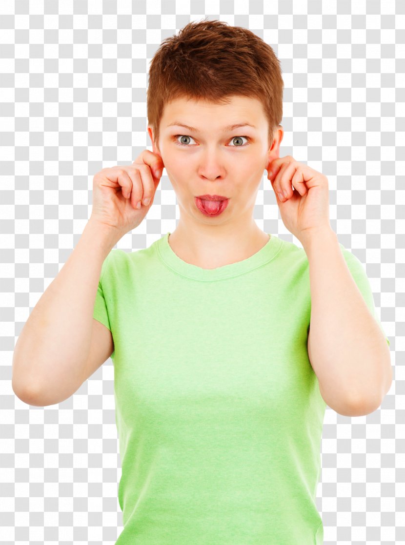 Humour April Fools Day - Heart - Funny Woman Showing Tongue Transparent PNG