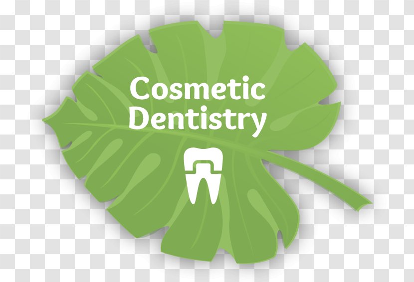 Logo Brand Green Cosmetic Dentistry - Leaf Transparent PNG